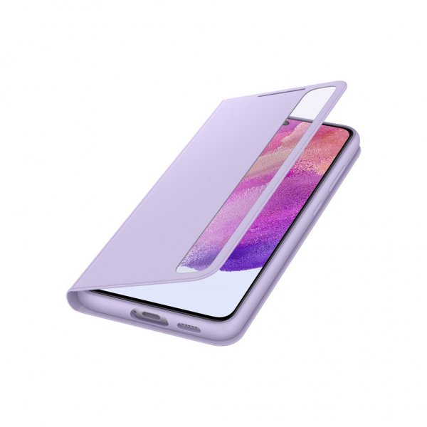 Samsung Original Galaxy S21 FE Fodral Smart Clear View Cover Lavender
