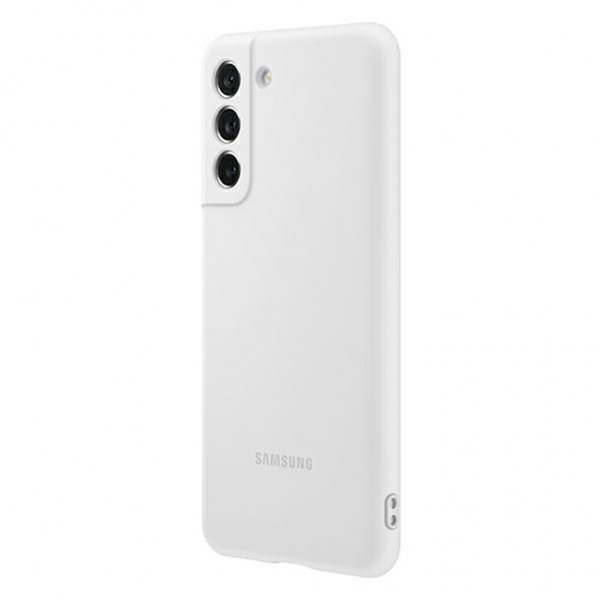 Samsung Original Galaxy S21 FE Skal Silicone Cover Vit
