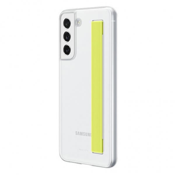 Samsung Original Galaxy S21 FE Skal Slim Strap Cover Vit