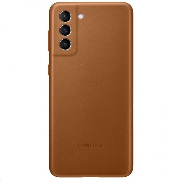 Samsung Original Galaxy S21 Plus Skal Leather Cover Brun