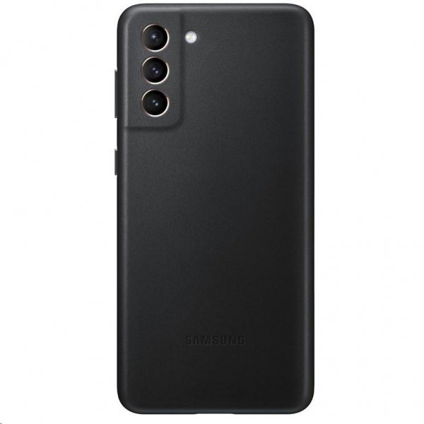 Samsung Original Galaxy S21 Plus Skal Leather Cover Svart