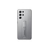 Samsung Original Galaxy S21 Ultra Skal Protective Standing Cover Ljusgrå
