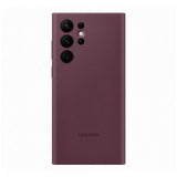 Samsung Original Galaxy S22 Ultra Skal Silicone Cover Burgundy