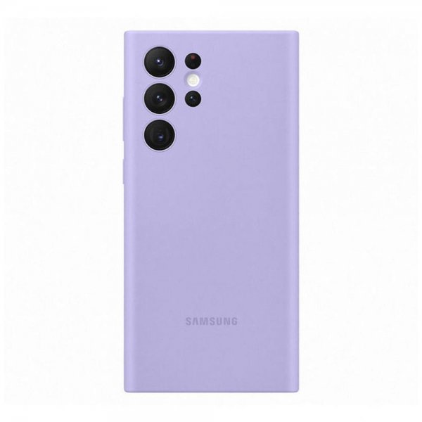 Samsung Original Galaxy S22 Ultra Skal Silicone Cover Lavender