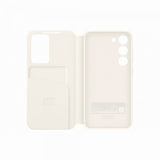 Samsung Original Galaxy S23 Fodral Smart View Wallet Case Cream