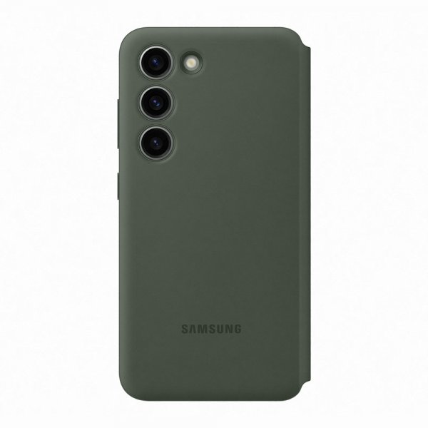 Samsung Original Galaxy S23 Plus Fodral Smart View Wallet Case Khaki