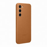 Samsung Original Galaxy S23 Plus Skal Leather Cover Camel