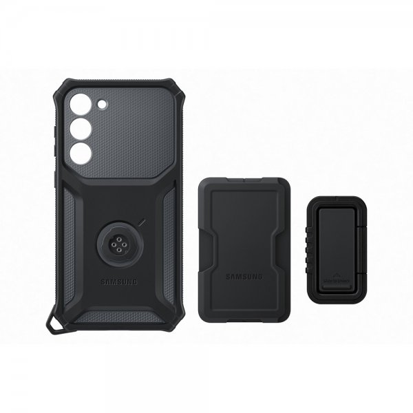 Samsung Original Galaxy S23 Plus Skal Rugged Gadget Case Svart
