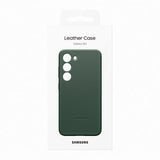 Samsung Original Galaxy S23 Skal Leather Cover Grön