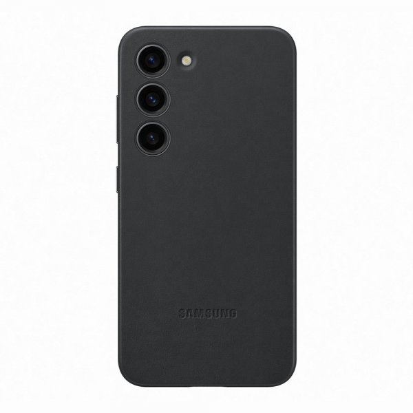 Samsung Original Galaxy S23 Skal Leather Case Svart