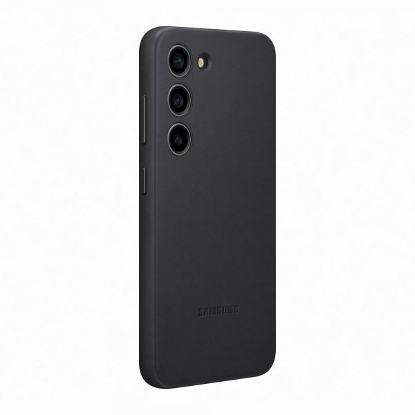 Samsung Original Galaxy S23 Skal Leather Case Svart