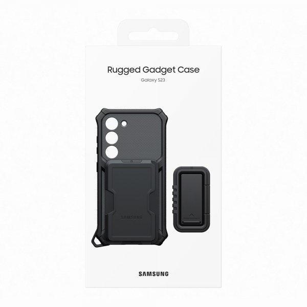 Samsung Original Galaxy S23 Skal Rugged Gadget Case Svart