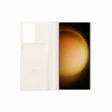 Samsung Original Galaxy S23 Ultra Fodral Smart View Wallet Case Cream