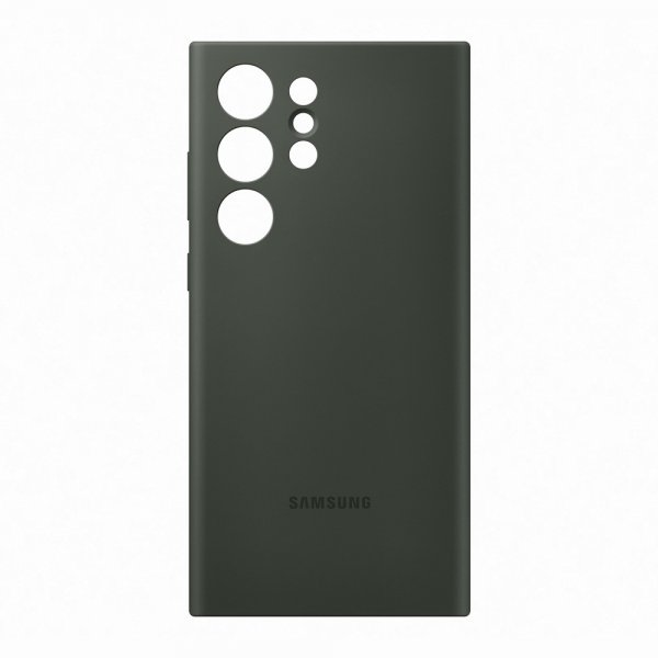 Samsung Original Galaxy S23 Ultra Skal Silicone Cover Khaki