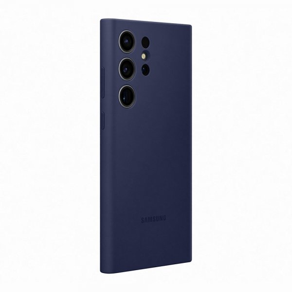 Samsung Original Galaxy S23 Ultra Skal Silicone Cover Navy