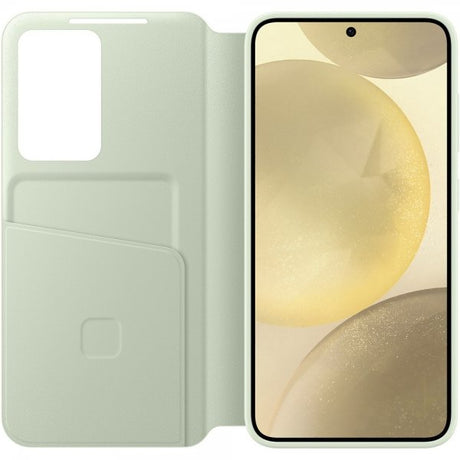Samsung Original Galaxy S24 Fodral Smart View Wallet Case Light Green