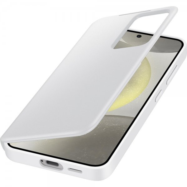 Samsung Original Galaxy S24 Plus Fodral Smart View Wallet Case Vit