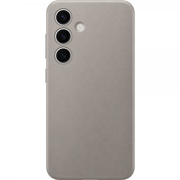 Samsung Original Galaxy S24 Plus Skal Vegan Leather Case Taupe