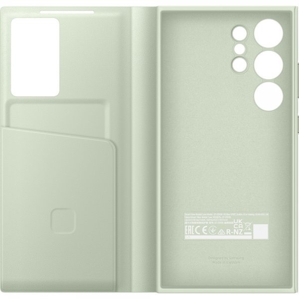 Samsung Original Galaxy S24 Ultra Fodral Smart View Wallet Case Light Green
