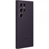 Samsung Original Galaxy S24 Ultra Skal Silicone Case Dark Violet