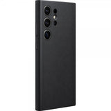 Samsung Original Galaxy S24 Ultra Skal Vegan Leather Case Svart