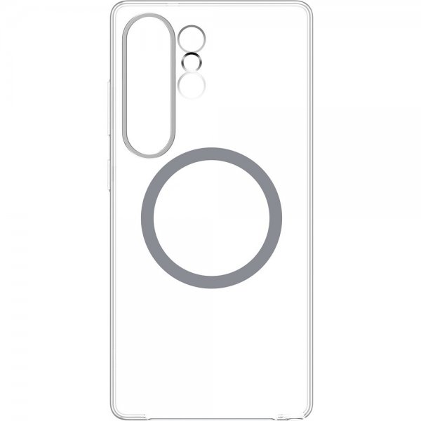 Samsung Original Galaxy S25 Ultra Skal Clear Magnet Case Transparent