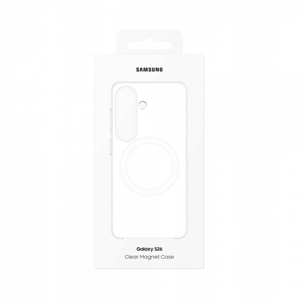 Samsung Original Galaxy S26 Skal Clear Magnet Case Transparent