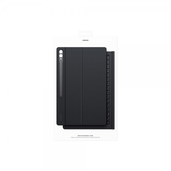 Samsung Original Galaxy Tab S9 Ultra/S10 Ultra Fodral Book Cover Keyboard Svart