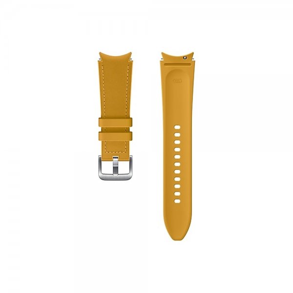 Samsung Original Galaxy Watch 20mm Armband Hybrid Leather Strap (M/L) Mustard