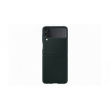 Samsung Original Galaxy Z Flip 3 Skal Leather Cover Grön