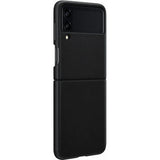 Samsung Original Galaxy Z Flip 3 Skal Leather Cover Svart