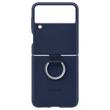 Samsung Original Galaxy Z Flip 3 Skal Silicone Cover with Ring Navy