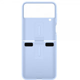 Samsung Original Galaxy Z Flip 4 Skal Silicone Cover with Ring Arctic Blue