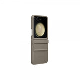Samsung Original Galaxy Z Flip 5 Skal Flap Eco-Leather Case Etoupe