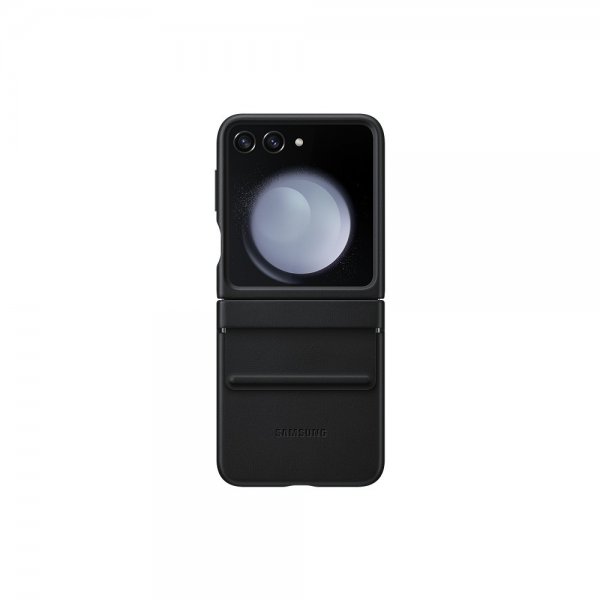Samsung Original Galaxy Z Flip 5 Skal Flap Eco-Leather Case Svart