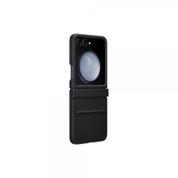 Samsung Original Galaxy Z Flip 5 Skal Flap Eco-Leather Case Svart