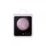 Samsung Original Galaxy Z Flip 5 Skal Silicone Case with Ring Lavender