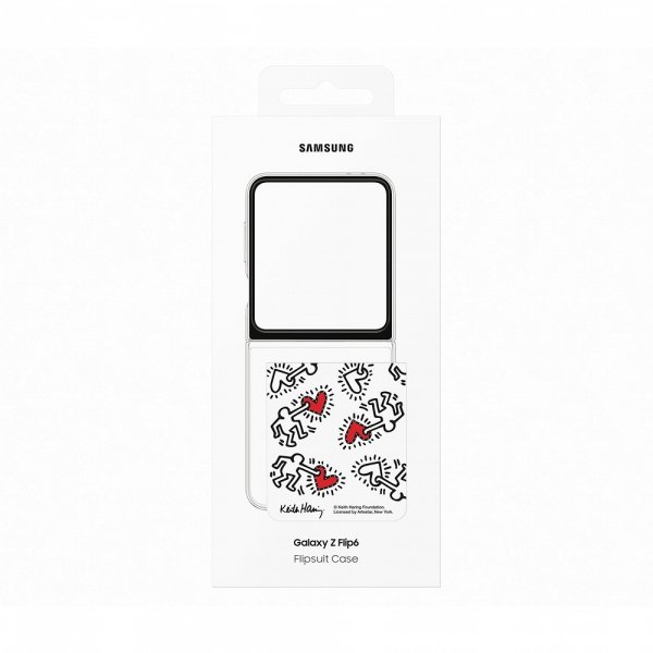 Samsung Original Galaxy Z Flip 6/Galaxy Z Flip 7 FE Skal Flipsuit Case Vit