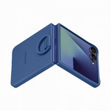 Samsung Original Galaxy Z Flip 7 Skal Ring Case Silicone Blå