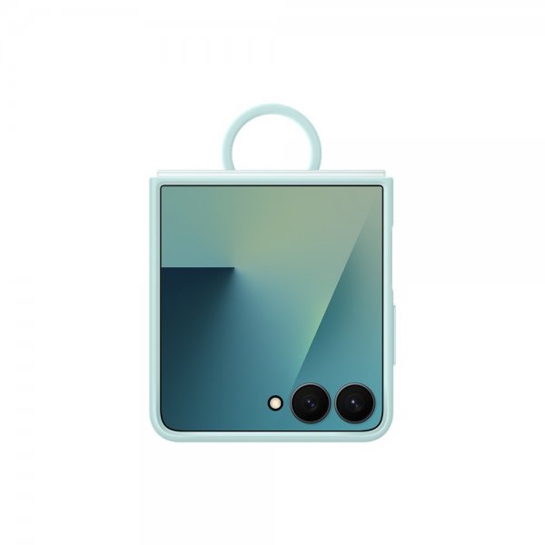 Samsung Original Galaxy Z Flip 7 Skal Ring Case Silicone Mint