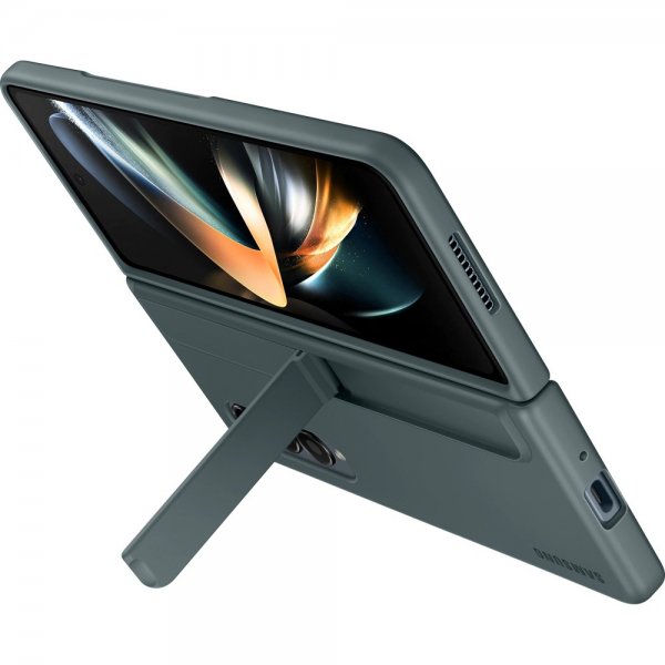 Samsung Original Galaxy Z Fold 4 Fodral Standing Cover with Pen Graygreen