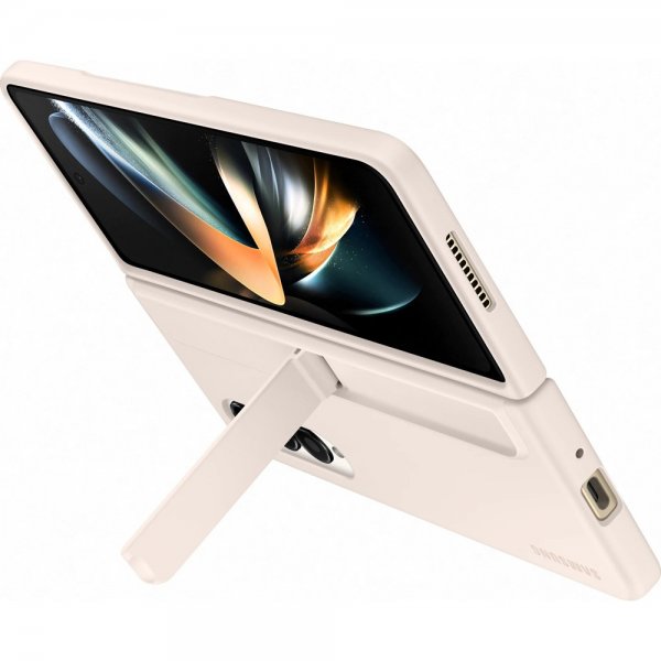 Samsung Original Galaxy Z Fold 4 Fodral Standing Cover with Pen Sand