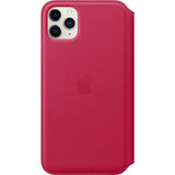 Apple Original iPhone 11 Pro Fodral Leather Folio Raspberry