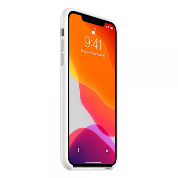 Apple Original iPhone 11 Pro Max Skal Silicone Case Vit
