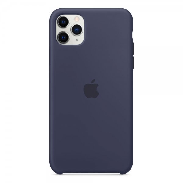 Apple Original iPhone 11 Pro Max Skal Silicone Case Midnight Blue