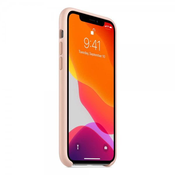 Apple Original iPhone 11 Pro Skal Silicone Case Pink Sand