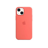 Apple Original iPhone 13 Mini Skal Silicone Case MagSafe Rosa pomelo