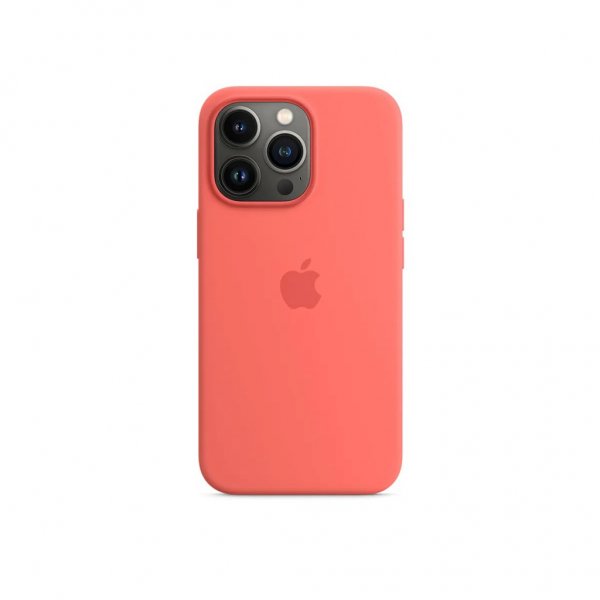 Apple Original iPhone 13 Pro Skal Silicone Case MagSafe Rosa pomelo