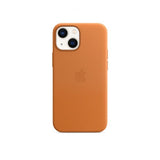 Apple Original iPhone 13 Skal Leather Case MagSafe Gyllenbrun