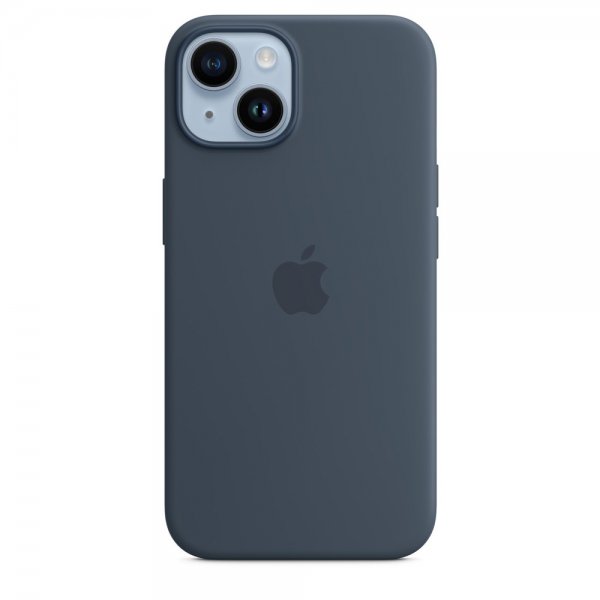 Apple Original iPhone 14 Plus Skal Silicone Case MagSafe Stormblå